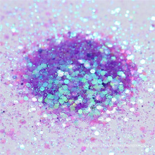 mixed color chunky glitter, hexagon face body chunky glitter